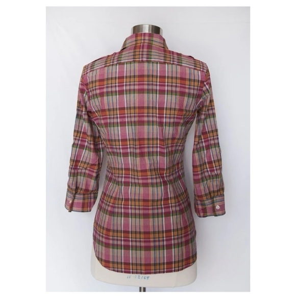 Ralph Lauren Sport Woman ¾ Safari Plaid Shirt
Button Down Shirt Sz. US 2 NWT - Picture 4 of 6